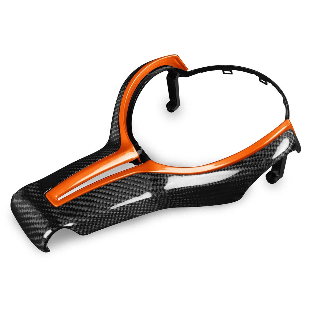 BCC F chassis Dry Carbon Steering Wheel Trim With Orange
