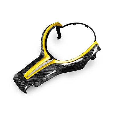 BCC F chassis Dry Carbon Steering Wheel Trim With Yellow