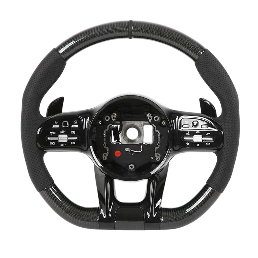 BCC Mercedes-Benz AMG Carbon and Leather Steering Wheel With Black Stripe