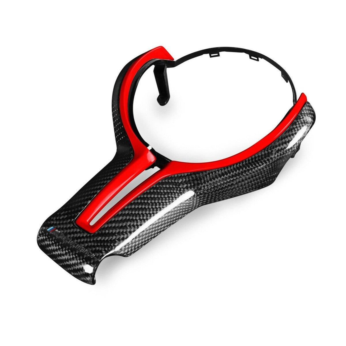 BCC F chassis Dry Carbon Steering Wheel Trim With Red
