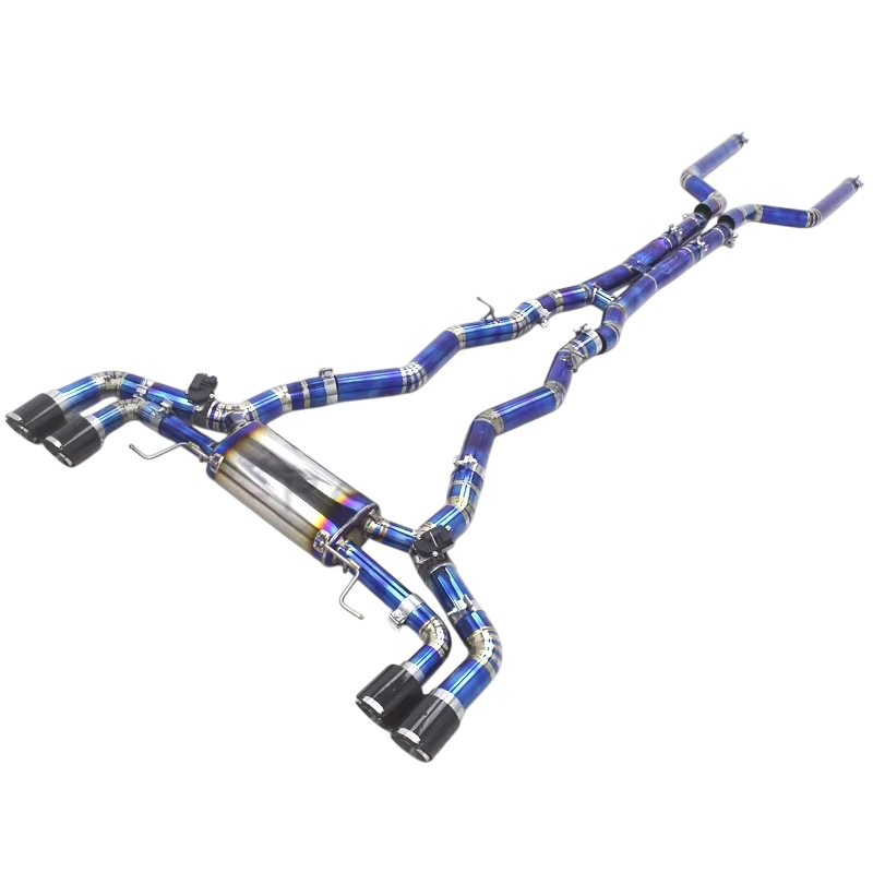 BCC BMW M8 F91/F93/F92 Titanium Catback Exhaust Valved