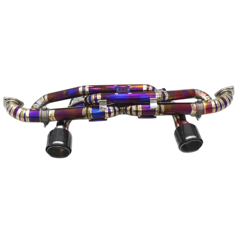 BCC Porsche 718 Cayman GT4 RS Titanium Catback Exhaust Valved