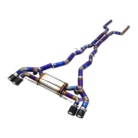 BCC BMW F90 M5 Titanium Catback Exhaust Valved
