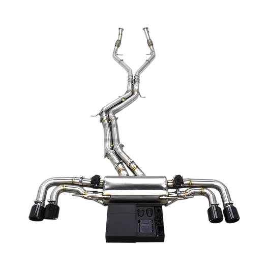 BCC Porsche Cayenne S 2.9/3.0T Stainless Steel Catback Exhaust Valved