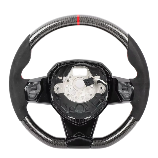 BCC Lamborghini Aventador Carbon and Alcantara Steering Wheel With Carbon Trim Red Stripe (Copy)