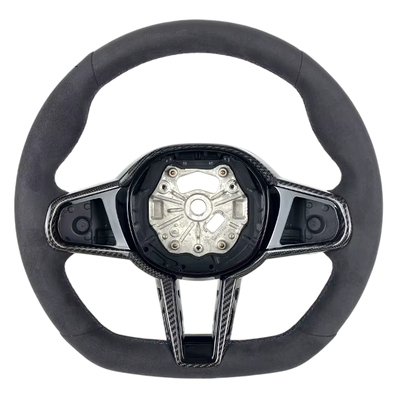 BCC G8X Full Alcantara LCI Steering Wheel With Carbon Trim NO Stripe